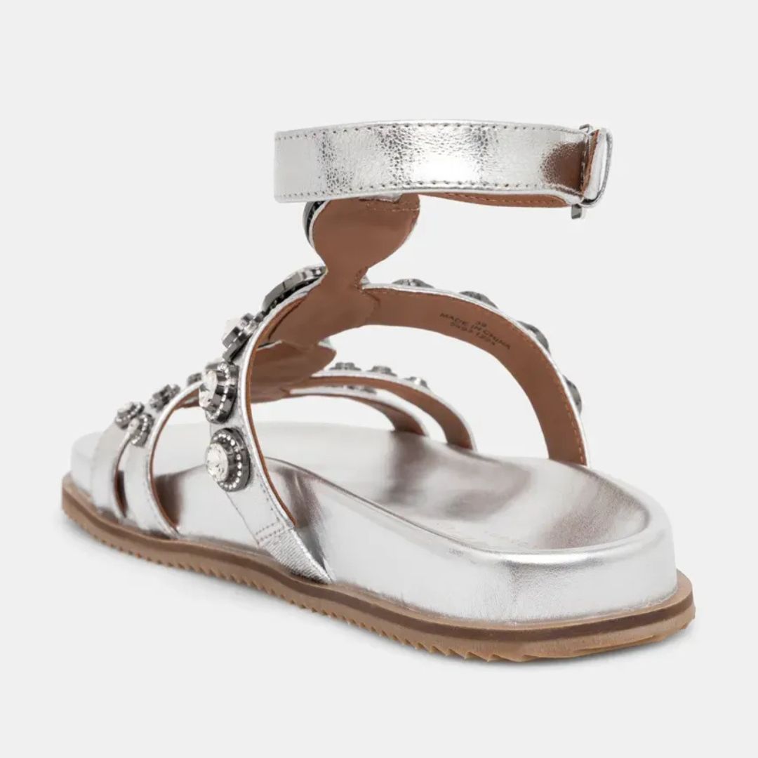 Kurt Geiger Sandalo Octavia Flexi Gladiator Silver