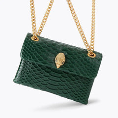 Kurt Geiger Mini Borsa Kensington in Pelle Dark Green