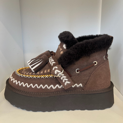 Nan-Ku DFH-11 StivalettI Donna Coffee