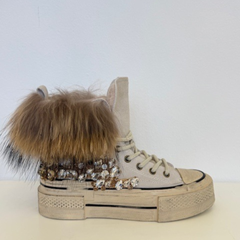 Nan-Ku EFD-04C Sneakers Donna Beige