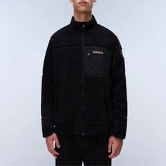 Napapijri Yupik NP0A4GNT Felpa in Pile Uomo Black