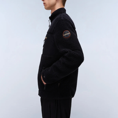Napapijri Yupik NP0A4GNT Felpa in Pile Uomo Black