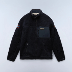 Napapijri Yupik NP0A4GNT Felpa in Pile Uomo Black