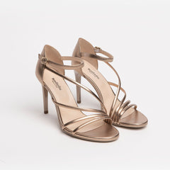 NeroGiardini Sandalo in Pelle Laminato Sandalo