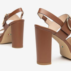 NeroGiardini Sandalo in Pelle Cognac