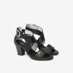 NeroGiardini Sandalo in Pelle Nero