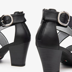 NeroGiardini Sandalo in Pelle Nero