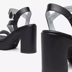 NeroGiardini Sandalo in Pelle Nero