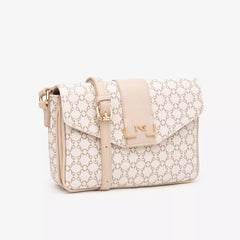 NeroGiardini Borsa a Tracolla in Materiale Tecnico Beige