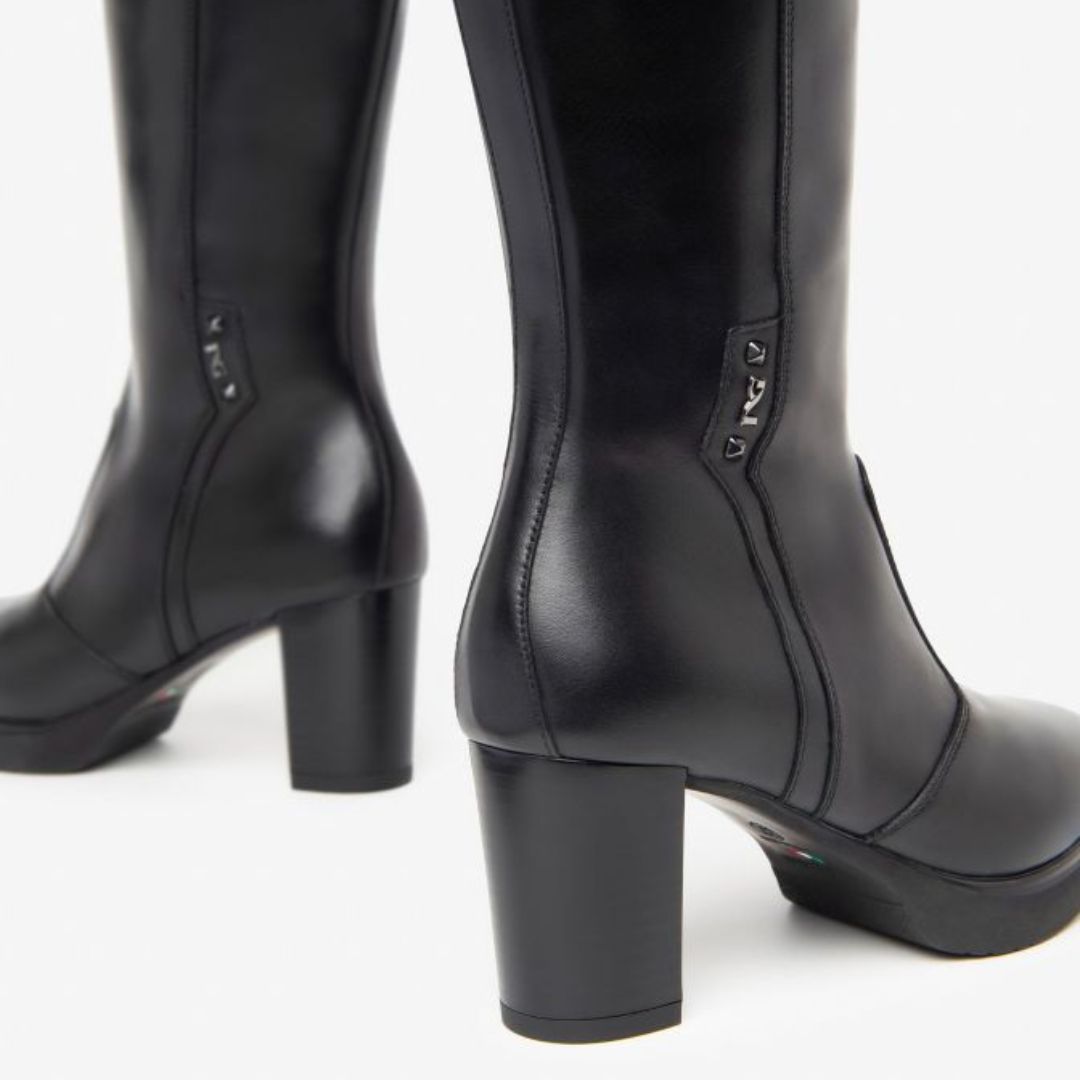 NeroGiardini Stivale Nero in Pelle
