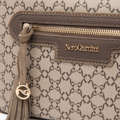 NeroGiardini I544063D Borsa a Mano Donna Ecru