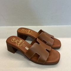 Oh My Sandals 5351 Ciabatta con Tacco Roble