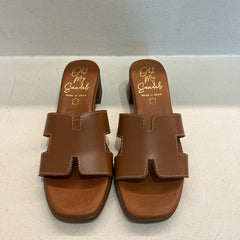 Oh My Sandals 5351 Ciabatta con Tacco Roble