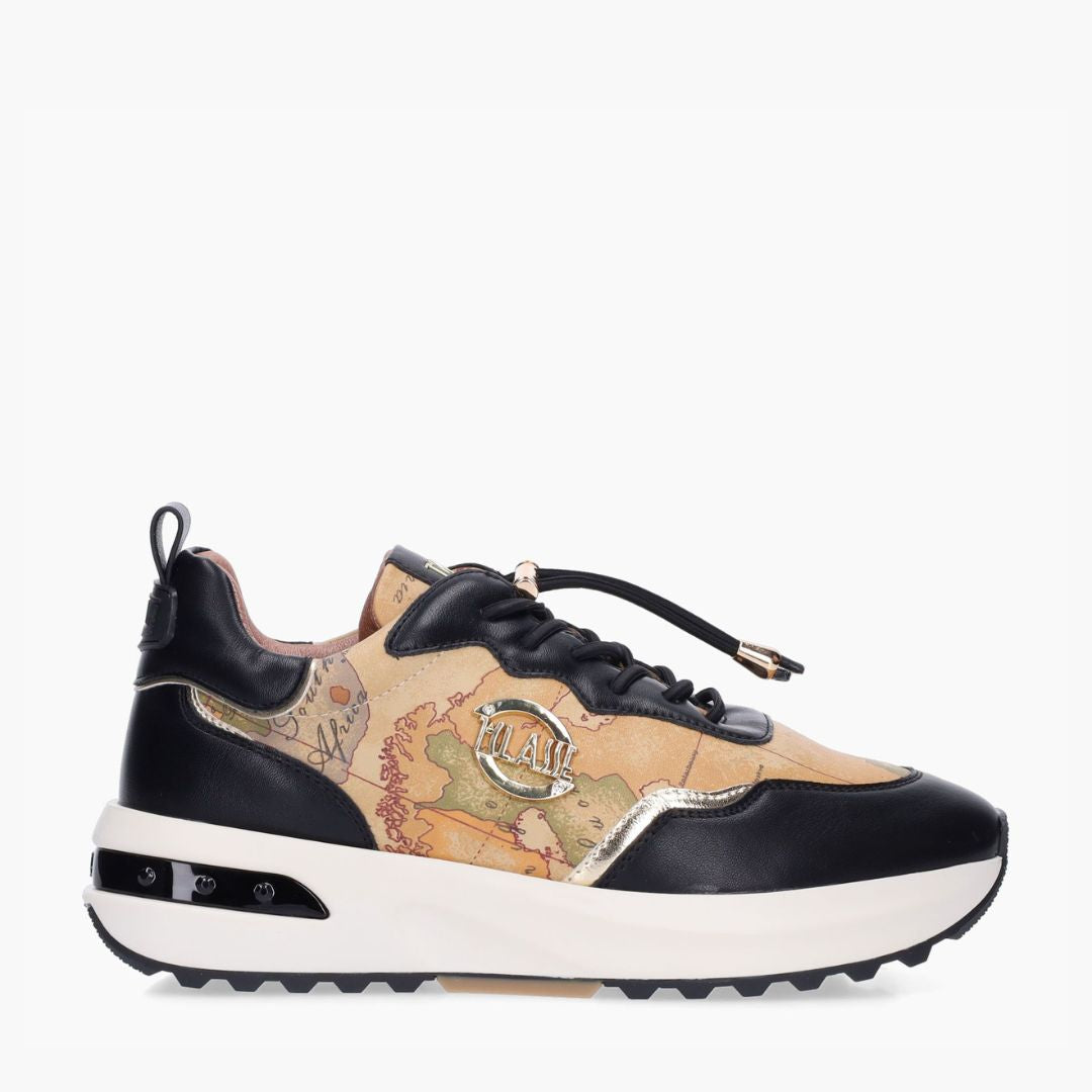 Alviero Martini Prima Classe Geo Road Sneakers Nere