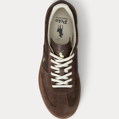 Polo Ralph Lauren Heritage Aera 809973707001 Sneakers in Camoscio Uomo Chocolat