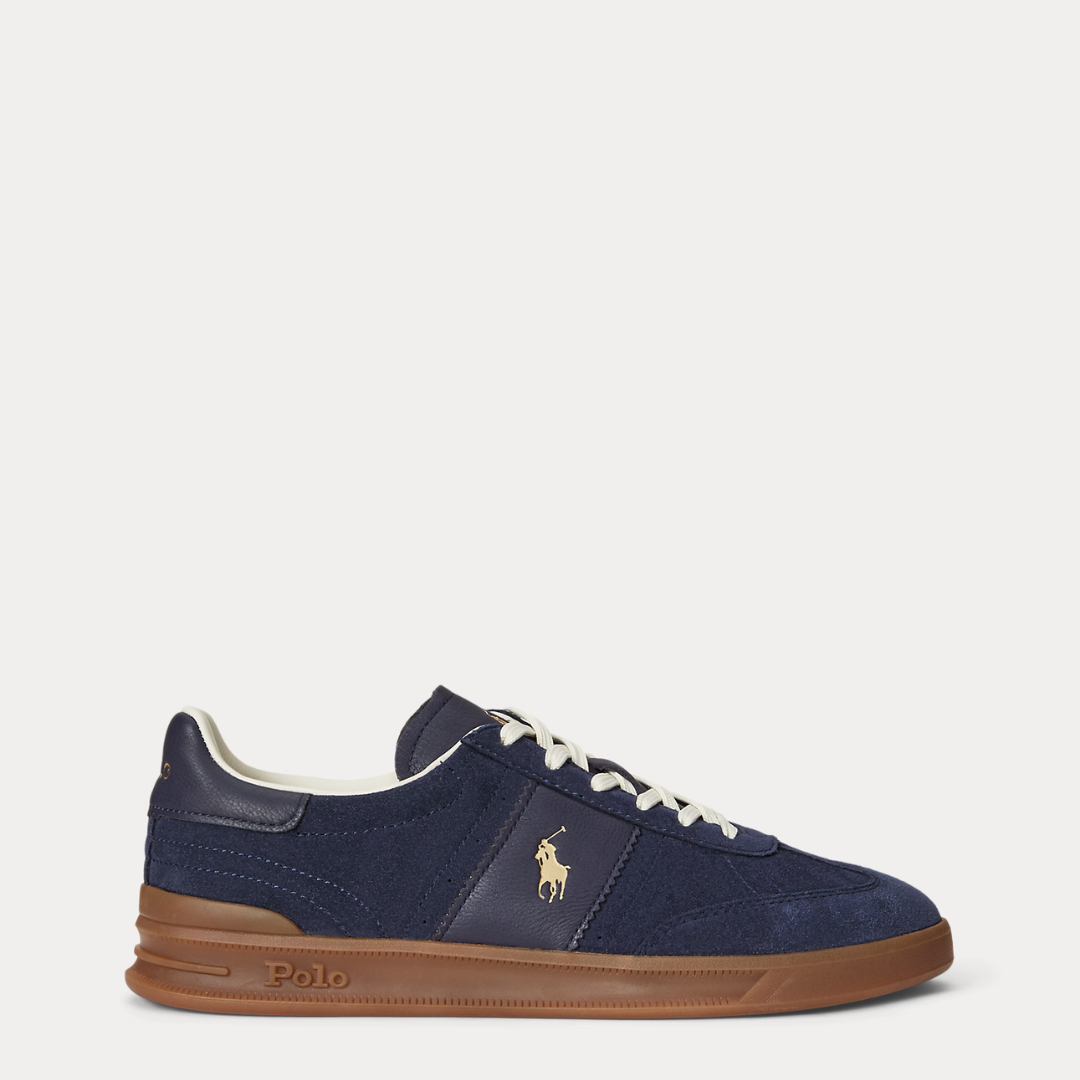 Polo Ralph Lauren Heritage Aera 809973707002 Sneakers in Camoscio Uomo Hunter Navy