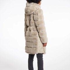 Rino & Pelle Bridget 7002512 Cappotto in Pelliccia Sintetica Donna Birch