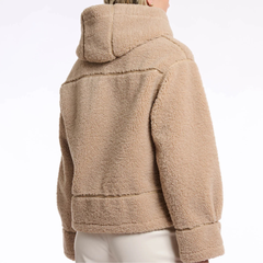 Rino & Pelle Felicia 7002511 Pelliccia Sintetica con Cappuccio Donna Oat