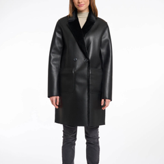 Rino & Pelle Ivon 7002512 Cappotto Reversibile Donna Black