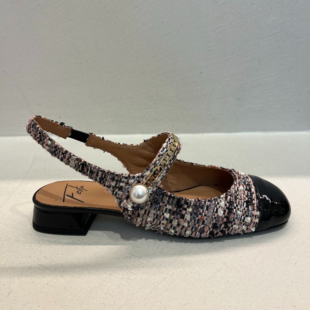 Roberto Festa Décolleté Yolanda in Tessuto Multicolor