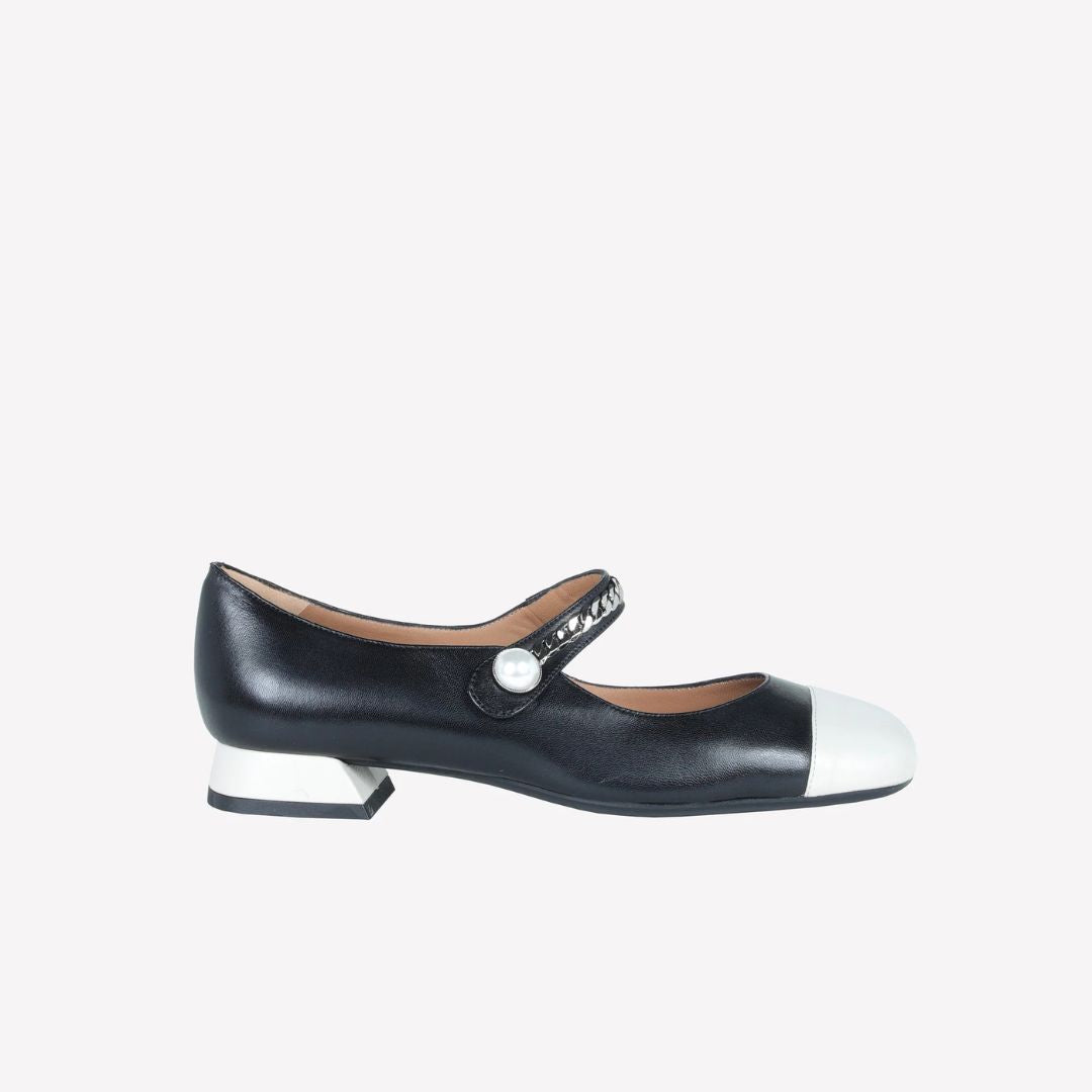 Roberto Festa Selene Décolleté Nappa Cream/Nappa Nero