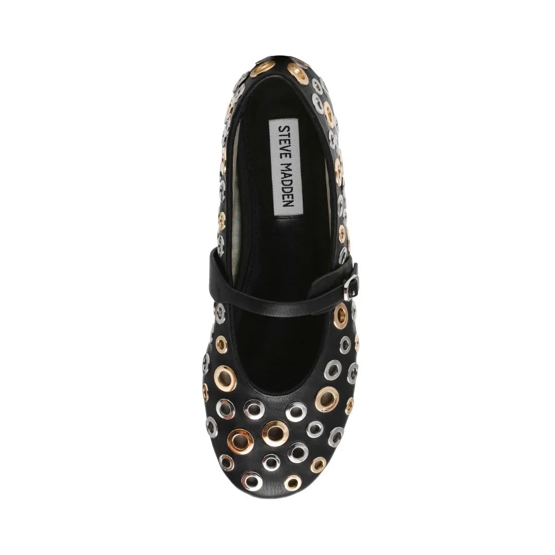 Steve Madden Ballerina Rejoice-S Nero Argento Oro