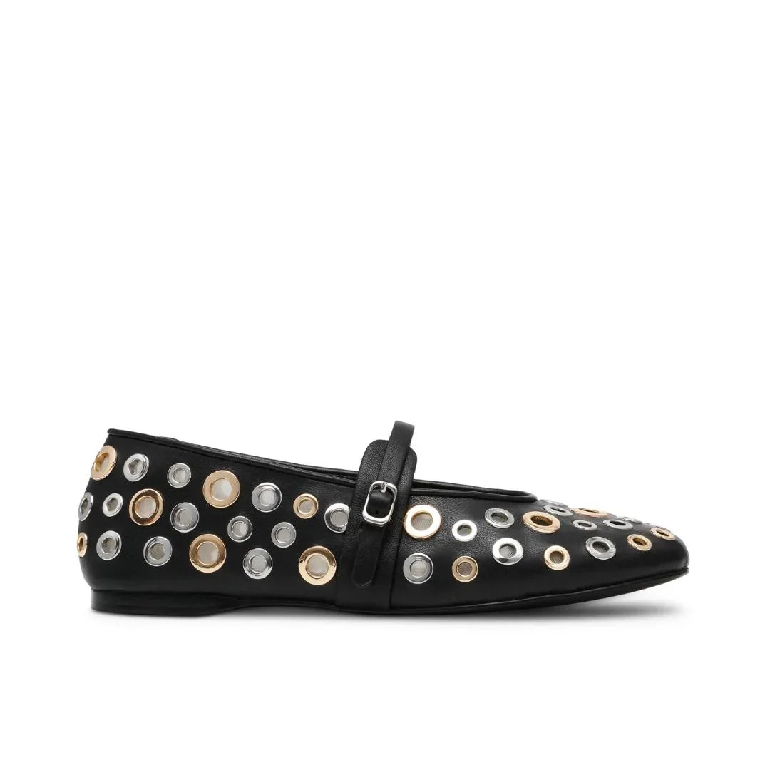 Steve Madden Ballerina Rejoice-S Nero Argento Oro