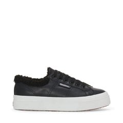 Superga 2740 Sneaker Platform Vegan Material Black