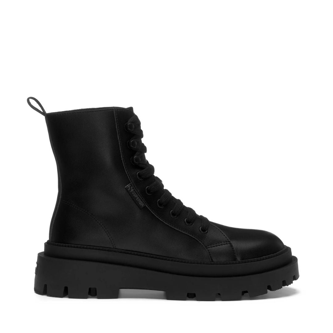 Superga 3051 Stivaletto Alpina Apex High Vegan Material Total Black