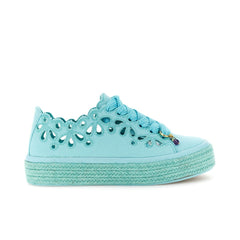 CafèNoir Sneakers in Tessuto Donna Celeste