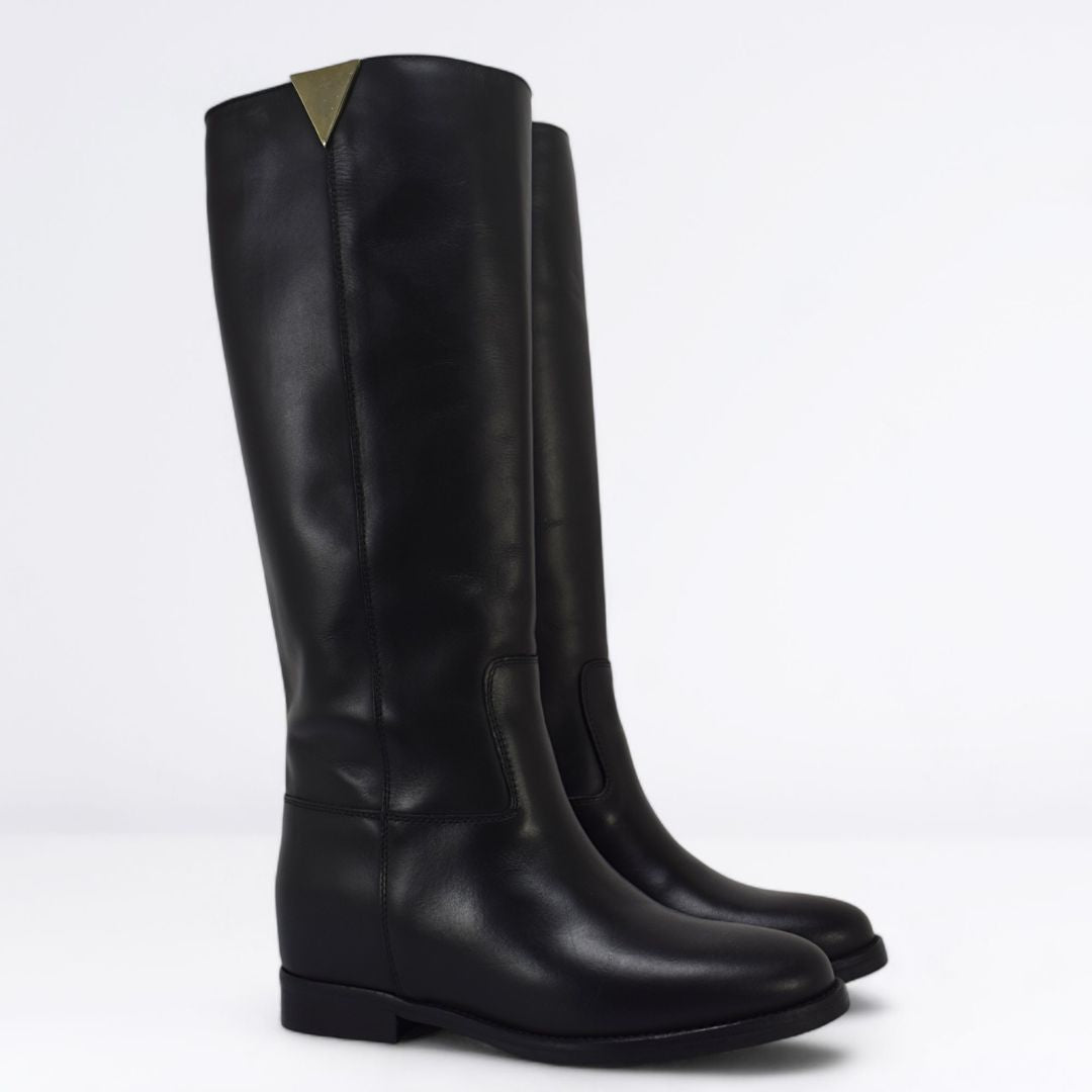 The Icona Stivale in Pelle Nero