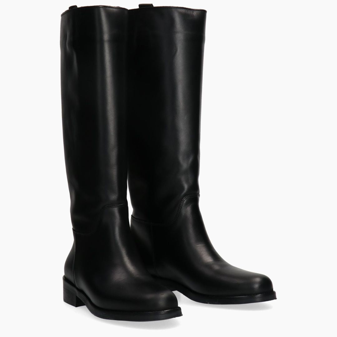 The Icona Stivale in Pelle Nero