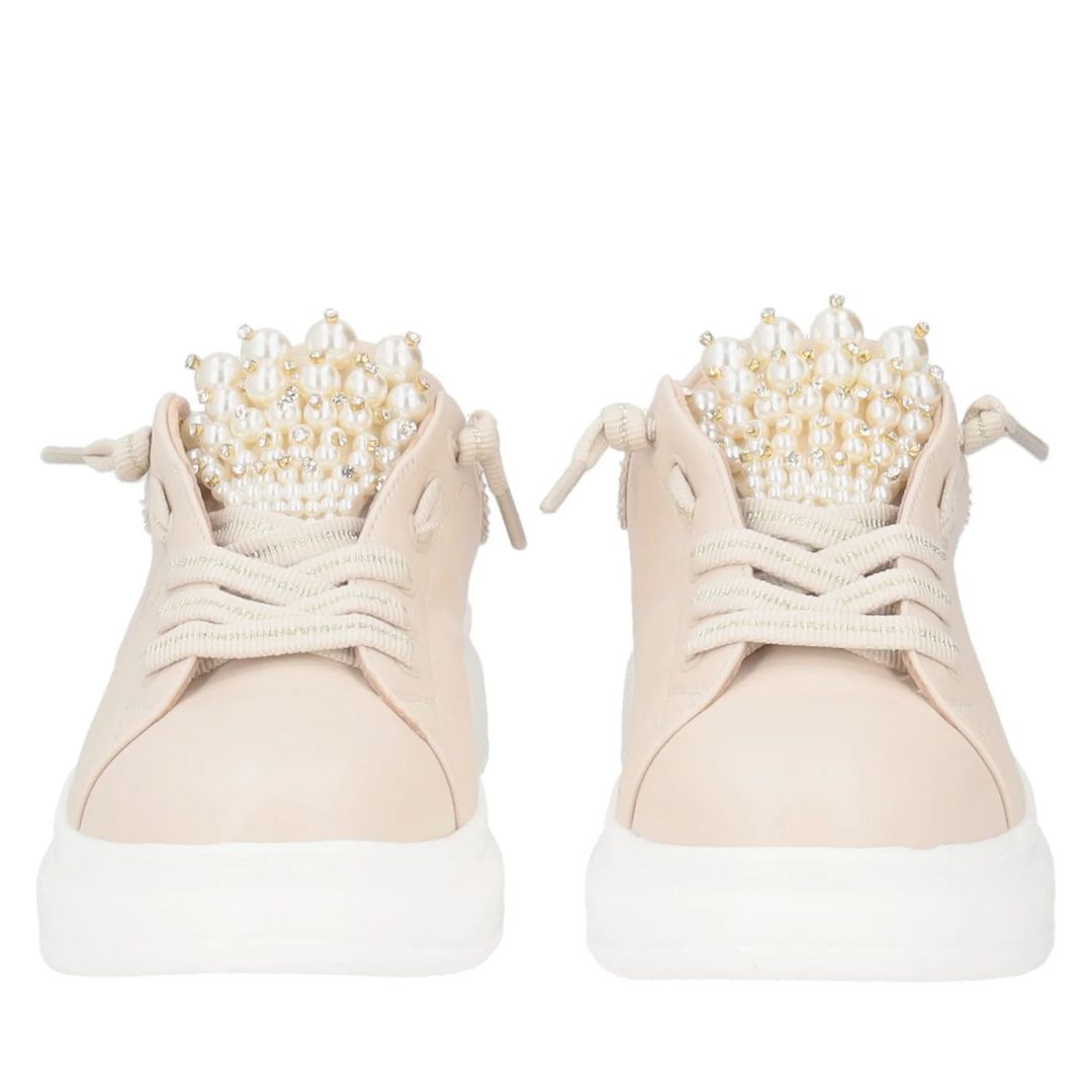 Tosca Blu Sneakers Bellatrix con Perle Beige