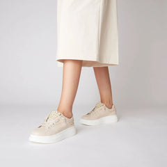 Tosca Blu Sneakers Bellatrix con Perle Beige