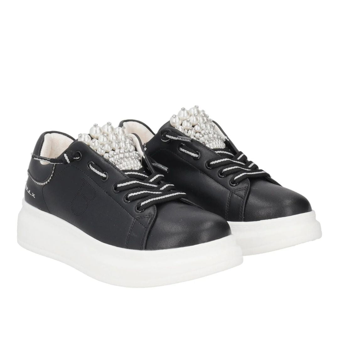 Tosca Blu Sneakers Bellatrix con Perle Nero