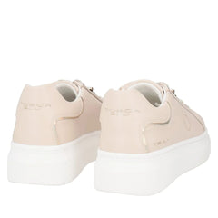 Tosca Blu Sneakers Fenice in Pelle con Farfalla Beige