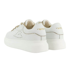 Tosca Blu Sneaker Juliette in Pelle Bianco/Oro