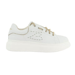 Tosca Blu Sneaker Juliette in Pelle Bianco/Oro