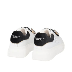 Tosca Blu Sneaker Juliette con Farfalle Gioiello Bianco/Nero