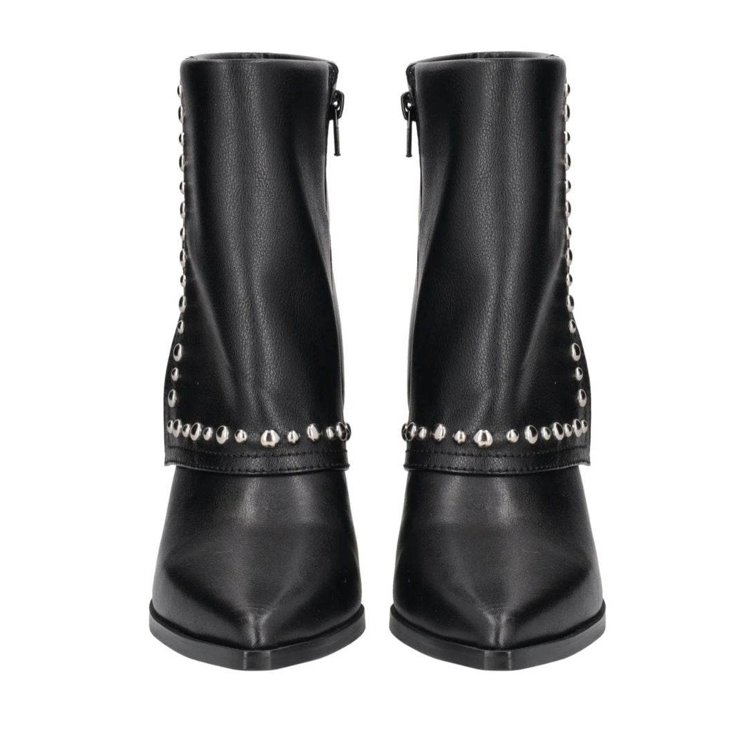 Tosca Blu Stivaletto Nevado in Pelle con Borchie Nero