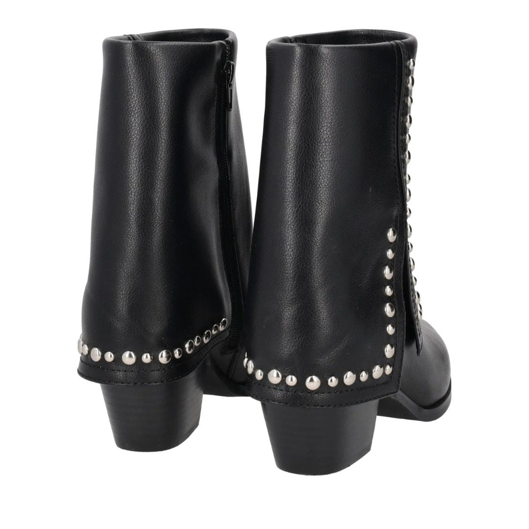 Tosca Blu Stivaletto Nevado in Pelle con Borchie Nero