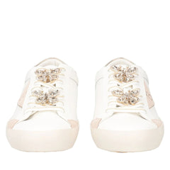 Tosca Blu Sneakers Sirius con Farfalle Gioiello Latte/Oro