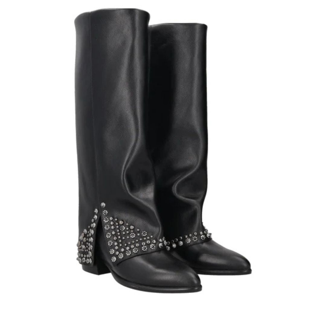 Tosca Blu Giselle S332 Stivali con Borchie Donna Nero