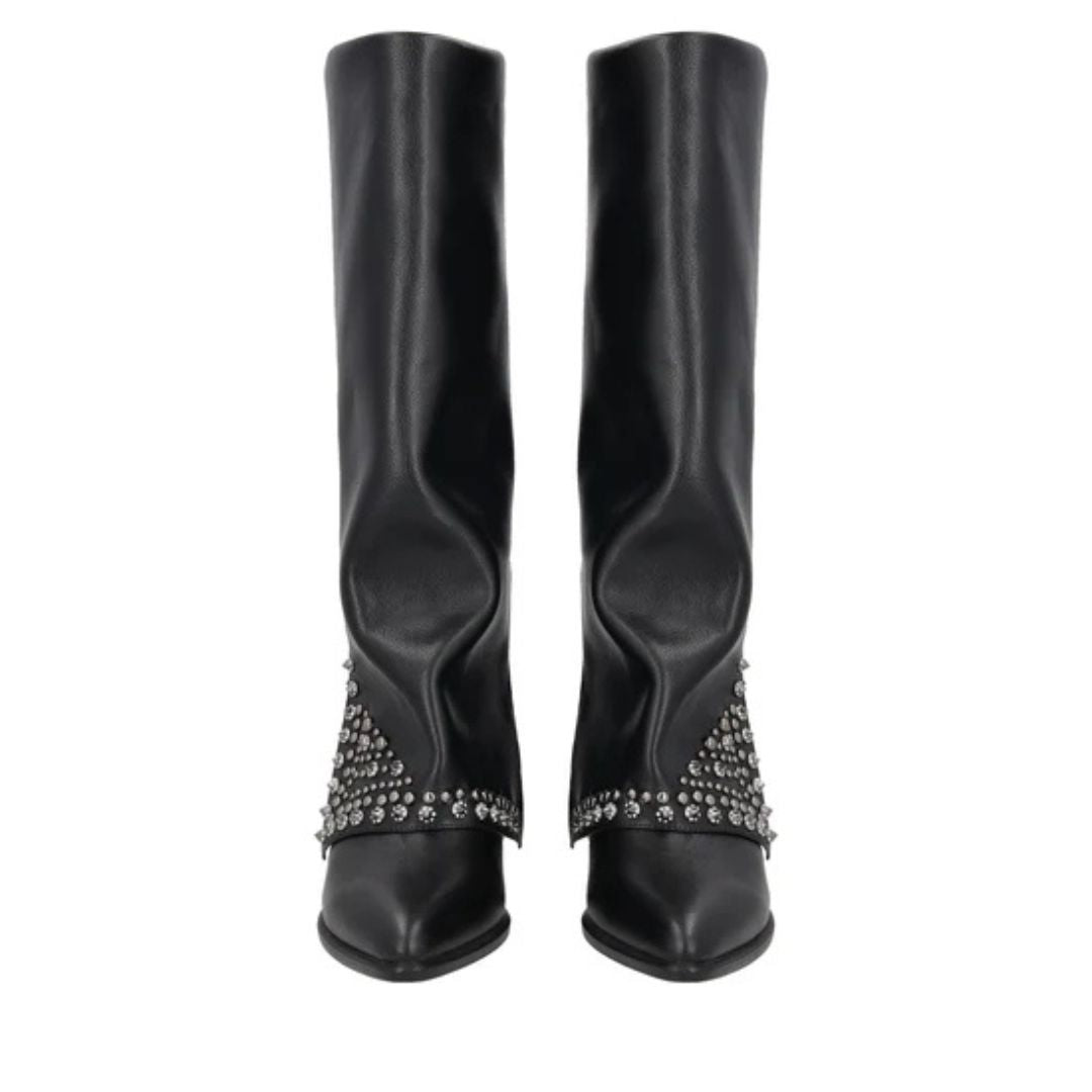 Tosca Blu Giselle S332 Stivali con Borchie Donna Nero