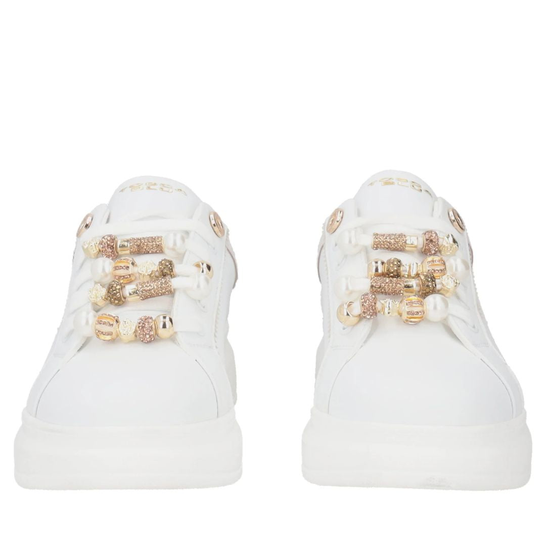 Tosca Blu Chic S001 Sneakers con Accessori Donna Bianco/Beige
