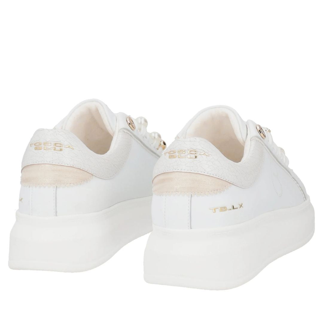 Tosca Blu Chic S001 Sneakers con Accessori Donna Bianco/Beige