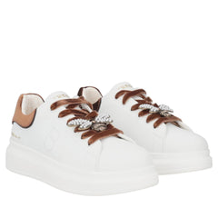 Tosca Blu Chic S002 Sneakers con Ape Gioiello Donna Bianco/Cuoio