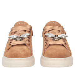 Tosca Blu Chic S003 Sneakers in Pelle Scamosciata con Ape Gioiello Donna Cuoio