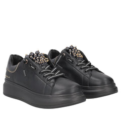 Tosca Blu Chic S007 Sneakers Slip-on con Perle Donna Nero