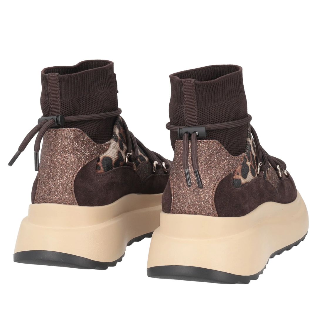 Tosca Blu Chill Out S082 Sneakers con Stampa Animalier Donna Testa Di Moro